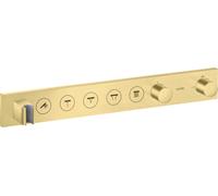 hansgrohe AXOR ShowerSolutions module de thermostat Select 670/90, encastré, 5 consommateurs, set complet, 18358950, Couleur: laiton brossé