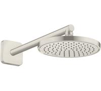hansgrohe AXOR ShowerSolutions pomme de douche 220, 1 type de jet, économie deau+, 35388800, Couleur: Acier inoxydable Optic