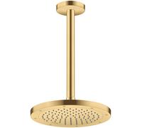 hansgrohe AXOR ShowerSolutions pomme de douche 245, 1 type de jet, économie deau, 35381250, Couleur: Optique or brossé