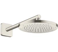 Hansgrohe Douche de tête Axor 35381800 – 245 mm, 1 jet, montage plafond ou mur, inox, EcoSmart