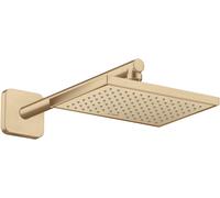hansgrohe AXOR ShowerSolutions pomme de douche 245/185, 1 type de jet, économie deau+, 35387140, Couleur: Bronze brossé