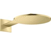 hansgrohe AXOR ShowerSolutions pomme de douche 300 1 jet, raccord mural, bras de douche 450 mm, 35300950, Couleur: laiton brossé
