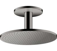 Hansgrohe Axor douche de tête 300 1 jet 35301330, raccord plafond, chrome noir poli