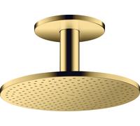 hansgrohe AXOR ShowerSolutions pomme de douche 300 1 jet, raccordement au plafond, 35301990, Couleur: Optique en or poli