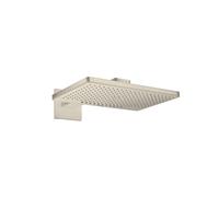 hansgrohe AXOR ShowerSolutions pomme de douche 460/300 2 jets, bras de douche, rosette carrée, 35280820, Couleur: Nickel brossé
