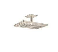 hansgrohe AXOR ShowerSolutions pomme de douche suspendue 460/300 2 jet, raccordement au plafond, 35279820, Couleur: Nickel brossé
