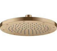 hansgrohe AXOR ShowerSolutions Pommeau de douche 245 1 jet économie deau+, 35389140, Couleur: Bronze brossé