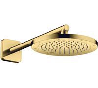 hansgrohe AXOR ShowerSolutions Pommeau de douche 245 1 jet économie deau+, 35389990, Couleur: Optique en or poli