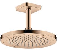 hansgrohe AXOR ShowerSolutions raccord de douche au plafond, 100mm, DN15, 26965300, Couleur: Rouge poli or