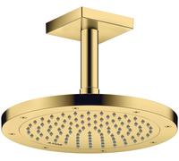 hansgrohe AXOR ShowerSolutions raccord de plafond, carré, 100mm, 26437990, Couleur: Optique en or poli
