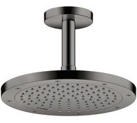 hansgrohe AXOR ShowerSolutions Raccordement au plafond 100 mm, 26432330, Couleur: Chrome noir poli