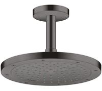hansgrohe AXOR ShowerSolutions Raccordement au plafond 100 mm, 26432340, Couleur: Chrome noir brossé