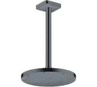 hansgrohe AXOR ShowerSolutions raccordement au plafond, 300mm, 26966340, Couleur: Chrome noir brossé