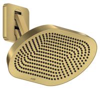 hansgrohe AXOR ShowerSphere Douche de tête 370/220 2jet avec bras de douche mobile, 39745250, Couleur: Optique or brossé