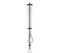 hansgrohe Axor Starck colonne de douche 12672670 avec thermostat, douche de tête 240 1jet, noir mat