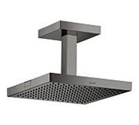 hansgrohe Axor Starck douche de tête 10929330 avec raccordement au plafond, 240x240mm, 1jet, chrome noir poli