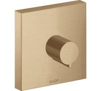 hansgrohe AXOR Starck Kit complet Robinet d'arrêt carré encastré DN15 / DN20, 10972140, Couleur: Bronze brossé