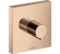 hansgrohe AXOR Starck Kit complet Robinet d'arrêt carré encastré DN15 / DN20, 10972300, Couleur: Rouge poli or