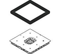 hansgrohe Axor Starck match0 95889000 240x240mm, pour douche de tête