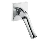 hansgrohe AXOR Starck Mitigeur de lavabo organique à 2 poignées encastré, montage mural, 12015330, Couleur: Chrome noir poli