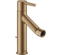 hansgrohe AXOR Starck Mitigeur monocommande de bidet, béqu'illes, garniture de vidage, 10214140, Couleur: Bronze brossé