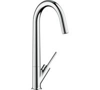 hansgrohe AXOR Starck Mitigeur monocommande de cuisine 300 avec bec orientable, 10822000, Couleur: chrome