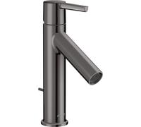 hansgrohe AXOR Starck mitigeur monocommande de lavabo 100 avec béqu'ille CoolStart, chromé, 10007330, Couleur: Chrome noir poli