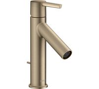hansgrohe AXOR Starck mitigeur monocommande de lavabo 100 avec béqu'ille CoolStart, chromé, 10007820, Couleur: Nickel brossé