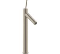 hansgrohe AXOR Starck Mitigeur monocommande de lavabo pour lavabo sans vidage escamotable, 10129820, Couleur: Nickel brossé