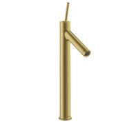 hansgrohe AXOR Starck Mitigeur monocommande de lavabo pour lavabo sans vidage escamotable, 10129950, Couleur: laiton brossé