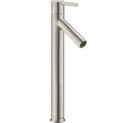 hansgrohe AXOR Starck Mitigeur monocommande de lavabo 250 pour lavabo avec poignée sans timon, chromé, 10103800, Couleur: Acier inoxydable Optic
