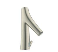hansgrohe AXOR Starck Organic Mitigeur de lavabo, électronique, alimentation secteur, avec réglage de la température, saillie 117mm, 12173820, Couleur: Nickel brossé