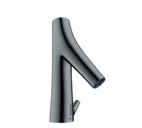 hansgrohe AXOR Starck Organic Mitigeur de lavabo, électronique, alimentation secteur, avec réglage de la température, saillie 117mm, 12173330, Couleur: Chrome noir poli