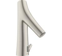 hansgrohe AXOR Starck Organic Mitigeur de lavabo, électronique, alimentation secteur, avec réglage de la température, saillie 117mm, 12173800, Couleur: aspect inox