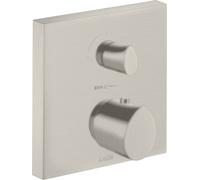 hansgrohe AXOR Starck Thermostat organique à encastrer, robinet d'arrêt et inverseur, 2 consommateurs, 12716800, Couleur: Acier inoxydable Optic