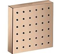 hansgrohe Axor Starck set de montage de finition 28491300 module de douche à encastrer, 120x120mm, or rouge poli