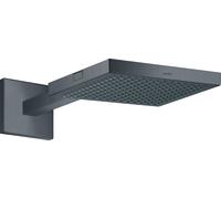 hansgrohe Axor Starck douche de tête 10925340 avec bras de douche, montage mural, 240x240mm, 1jet, chrome noir brossé