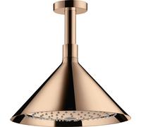 hansgrohe AXOR Starck ShowerSelect 240 Douche à 2 jets avec raccordement au plafond, 26022300, Couleur: Rouge poli or