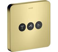 hansgrohe AXOR Starck ShowerSelect Valve à encastrer souple pour 3 consommateurs, 36773990, Couleur: Optique en or poli