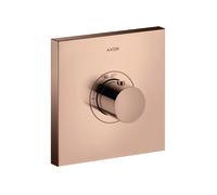 hansgrohe AXOR Starck ShowerSelect Thermostat carré à débit élevé à encastrer, 36718300, Couleur: Rouge poli or