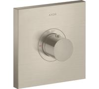 hansgrohe AXOR Starck ShowerSelect Thermostat carré à débit élevé à encastrer, 36718820, Couleur: Nickel brossé