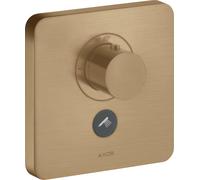 hansgrohe AXOR Starck ShowerSelect Thermostat souple Thermostat à débit élevé encastré pour 1 consommateur et une prise supplémentaire, 36706140, Couleur: Bronze brossé