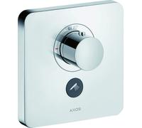 hansgrohe AXOR Starck ShowerSelect Thermostat souple Thermostat à débit élevé encastré pour 1 consommateur et une prise supplémentaire, 36706000, Couleur: chrome