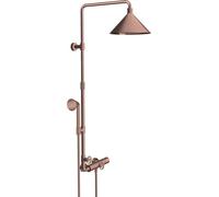 Hansgrohe Axor Starck ShowerSolutions Tuyau de douche avec thermostat et pomme de douche 2 jets conçu par Front, Coloris: Or rouge brossé