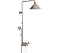 hansgrohe Axor Showerpipe 26020820 avec thermostat, douche de tête 240 2jet, nickel brossé