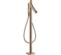 hansgrohe AXOR Starck Starck Thermostat de bain biologique sur pied, 2 consommateurs, 12016300, Couleur: Rouge poli or