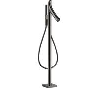 hansgrohe AXOR Starck Starck Thermostat de bain biologique sur pied, 2 consommateurs, 12016330, Couleur: Chrome noir poli