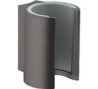 Hansgrohe Support de pomme de douche Axor Starck 27515340 – Chrome noir brossé, maintien fixe
