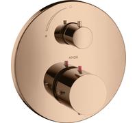 hansgrohe AXOR Starck Thermostat encastré avec robinet d'arrêt, 10700300, Couleur: Rouge poli or