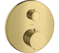 hansgrohe AXOR Starck Thermostat encastré avec robinet d'arrêt, 10700950, Couleur: laiton brossé